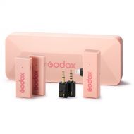 Godox MoveLink Mini LT 2-Person Wireless Microphone System for Cameras & iOS Devices (2.4 GHz, Cherry Pink)