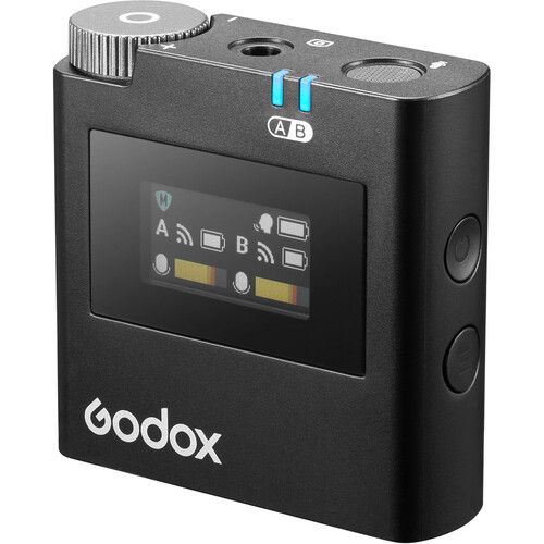  Godox Virso S M2 2-Person Wireless Microphone System for Sony Cameras and Smartphones (2.4 GHz)