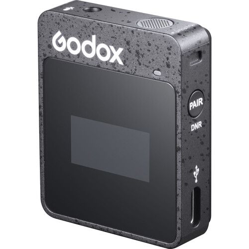  Godox MoveLink II M2 Compact 2-Person Wireless Microphone System for Cameras & Smartphones with 3.5mm (2.4 GHz, Black)