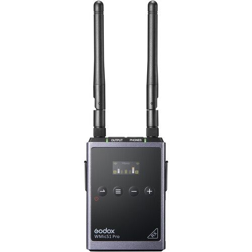  Godox WMicS1 Pro RX Dual-Channel Camera-Mount Wireless Receiver (514 to 596 MHz)