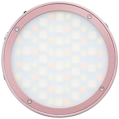  Godox Round Mini RGB LED Magnetic Light (Pink)