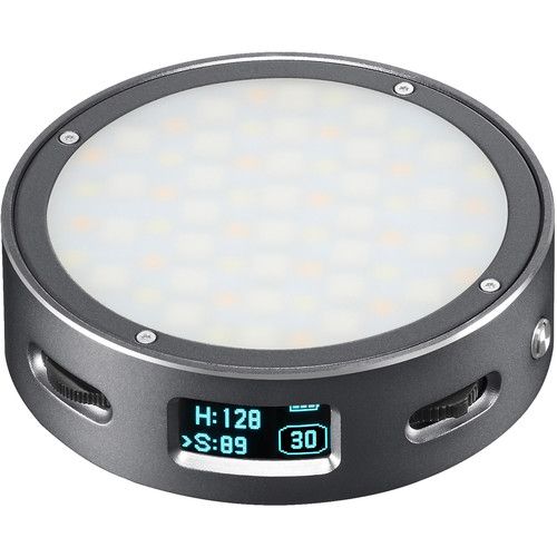  Godox Round Mini RGB LED Magnetic Light (Gray)