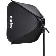 Godox S2 Speedlite Bracket with Softbox, Grid & Carrying Bag Kit (23.6 x 23.6