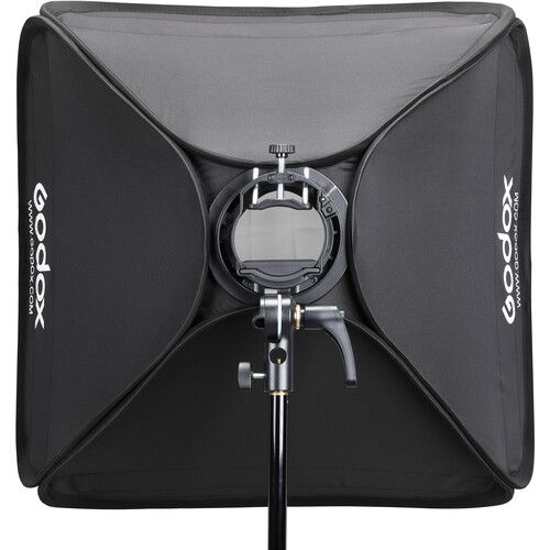  Godox S2 Speedlite Bracket with Softbox, Grid & Carrying Bag Kit (23.6 x 23.6