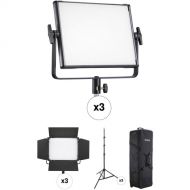 Godox LDX50R RGB LED Light Panel Traveler's Kit with Accessories