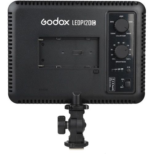  Godox LEDP120C LED Light Panel with L-Series Battery Plate