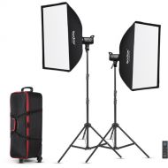 Godox SL100D 2-Light Kit with Softboxes and Case