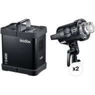 Godox P2400 Power Pack Kit with Flash Heads