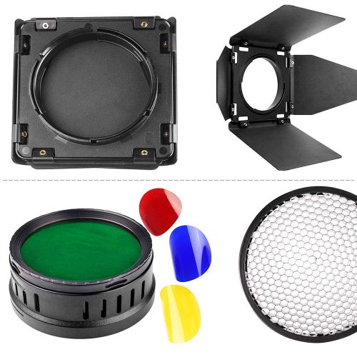  GODOX BD-08 Flash Accessories Kit for Godox AD400Pro Outdoor Flash (Honey Comb,Four-Wing Reflector and Four Color Filters) Godox AD400 Accessories (BD-08)