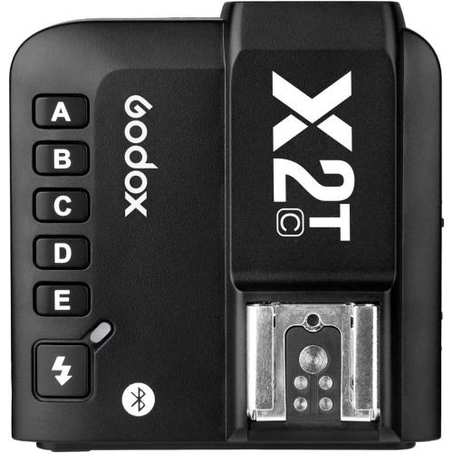  Godox X2T-C TTL Wireless Flash Trigger for Canon, Bluetooth Connection, 1/8000s HSS,5 Separate Group Buttons, Relocated Control-Wheel, New Hotshoe Locking, New AF Assist Light