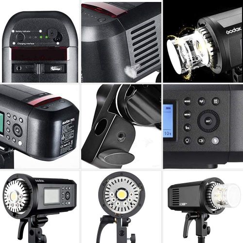  Godox AD600 Pro AD600Pro 600Ws TTL Outdoor Flash with Li-ion Battery HSS 1/8000s Strobe Light, Built-in Godox 2.4G Wireless X System Compatible for Canon Nikon Sony FUJIFILM Olympu