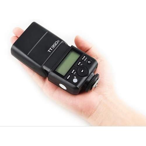  Godox TT350F Mini Thinklite TTL Flash for Fujifilm Cameras (2) Essentials Kit with Cleaning Kit, Backpack Case, and Tripod