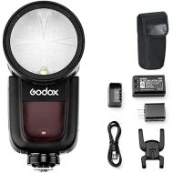 Godox V1-F Round Head Camera Flash Speedlite, 2.4G X Wireless HSS 76Ws Speedlight Flash with Li-on Battery Powered for Fuji DSLR