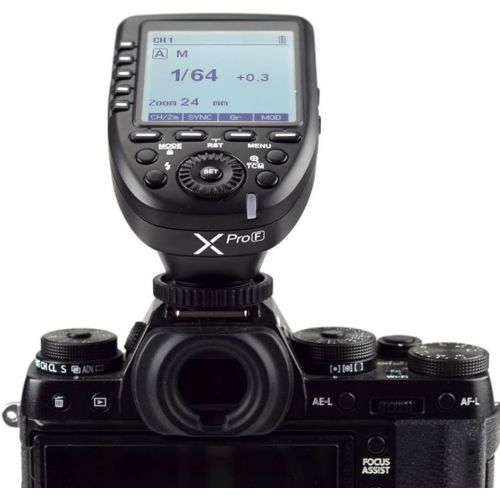  Godox Xpro-F for Fuji Fujifilm TTL Wireless Flash Trigger, 1/8000s HSS, TTL-Convert-Manual Function, Large Screen, 5 Dedicated Group Buttons, 11 Customizable Functions with PERGEAR