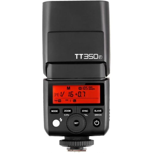  Godox TT350F 2.4G HSS 1/8000s TTL GN36 Camera Flash Speedlite for Fuji Cameras X-Pro2 X-T20 X-T2 X-T1 X-Pro1 X-T10 X-E1 X-A3 X100F X100T with Color Filters and PERGEAR Cleaning Clo