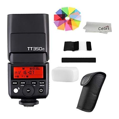  Godox TT350F Mini TTL Flash Speedlite 2.4G Wireless GN36 1/8000s HSS for Fujifilm X-Pro2, X-T20, X-T2, X-T1 DSLR Camera