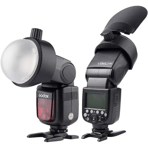  Godox AK-R1 Round Head Accessories Kit & Godox S-R1 Flash Head Adapter Compatible for Godox V860II TT685 TT600 Compatible with Canon with Nikon with Sony Camera Flash Speedlight