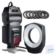 Godox ML-150 Macro Ring Flash Light GN10 with 6 Lens Adapter Rings for Canon Nikon Pentax Olympus DSLR cameras