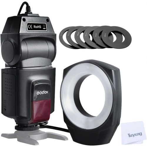  Godox ML-150 Macro Ring Flash Light GN10 with 6 Lens Adapter Rings for Canon Nikon Pentax Olympus DSLR cameras