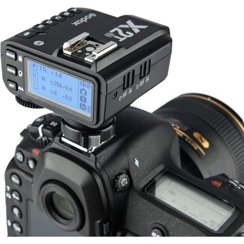  Godox X2T-N I-TTL Wireless Flash Trigger, Bluetooth Connection, 1/8000s HSS, 5 Separate Group Buttons, for Nikon Camera