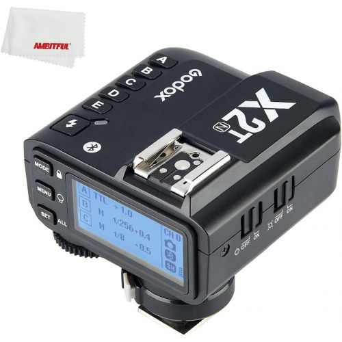  Godox X2T-N I-TTL Wireless Flash Trigger, Bluetooth Connection, 1/8000s HSS, 5 Separate Group Buttons, for Nikon Camera