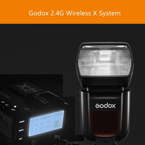  Godox TT685II-N i-TTL GN60 2.4GHz Wireless HSS 1/8000s Flash Speedlite with X2T-N Wireless Flash Trigger Transmitter Compatible for Nikon DSLR Cameras (i-TTL autoflash)