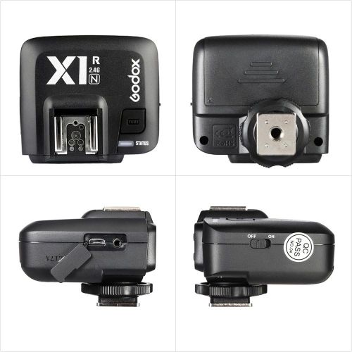  Godox X1R-N 2.4G Wireless Receiver Flash Trigger Single Receiver for Nikon DSLR Camera (X1R-N Receiver)