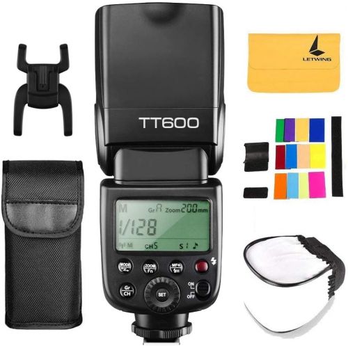  Godox TT600 2.4G Wireless Flash Speedlite Master/Slave Flash with Built-in Trigger System Compatible for Canon Nikon Pentax Olympus Fujifilm Panasonic (TT600)