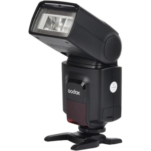  Godox Wireless 433MHz GN33 Camera Flash Speedlite with Built-in Receiver with RT Transmitter Compatible for Canon Nikon Sony Olympus Pentax Fuji DSLR Cameras with Diffuser + Filter