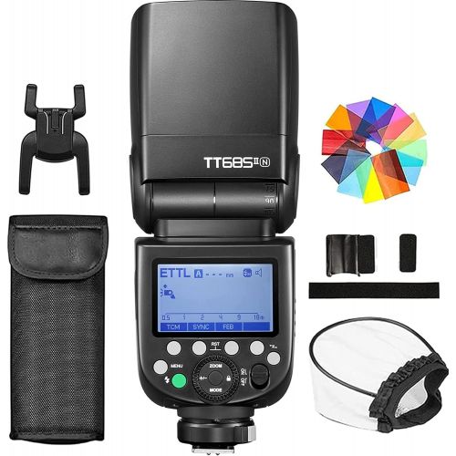  GODOX TT685II-N TTL Speedlite High-Speed Sync,2.4G Wireless X System Compatible for Nikon Camera D800 D700 D7100 D7000 D5200 D5000 D8100