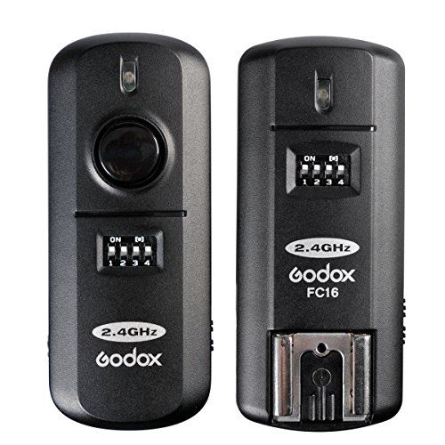  Godox FC-16 2.4Ghz 16 Channels Studio Remote Wireless Flash Trigger with Remote Receiver for Nikon Camera D3100 D3200 D600 D90 D800E D800 D700 D300S D300 D200 D7100 D7000 D5100 D50