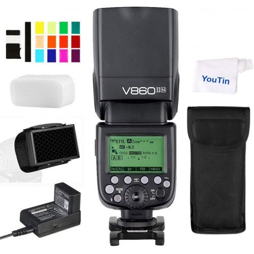  Godox V860IIN TTL Camera Flash HSS 1/8000s Built-in Godox 2.4G Wireless X System GN60 Compatible with Nikon Cameras