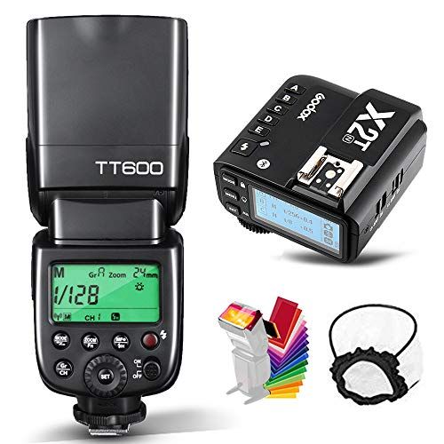  Godox TT600 HSS 1/8000s GN60 Flash Speedlite with Godox X2T-N Remote Trigger Transmitter,Built-in 2.4G Wireless X System Compatible for Nikon Cameras