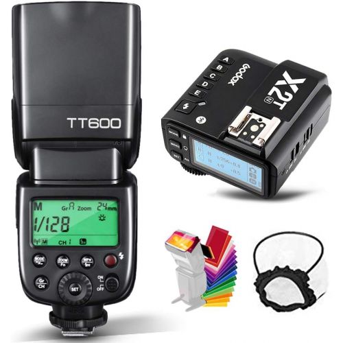  Godox TT600 HSS 1/8000s GN60 Flash Speedlite with Godox X2T-N Remote Trigger Transmitter,Built-in 2.4G Wireless X System Compatible for Nikon Cameras