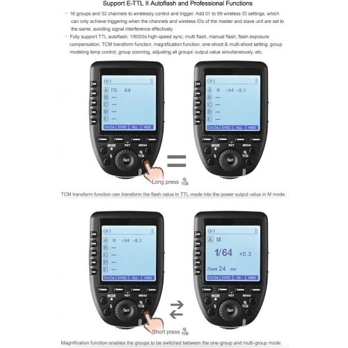  Godox XProN TTL Wireless Flash Trigger for Nikon Cameras