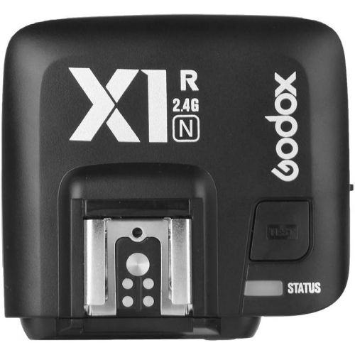  Godox X1R-N i-TTL 2.4G High Speed Sync Wireless Remote Flash Trigger Receiver Compatible for Nikon Camera, 1/8000s, 5 Groups and 32 Channels,2.4G Wireless X System