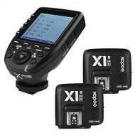 Godox Xpro-N 2.4G x System TTL Wireless Flash Trigger Transmitter & 2 x Godox X1R-N Controller Receiver Compatible for Nikon Flash