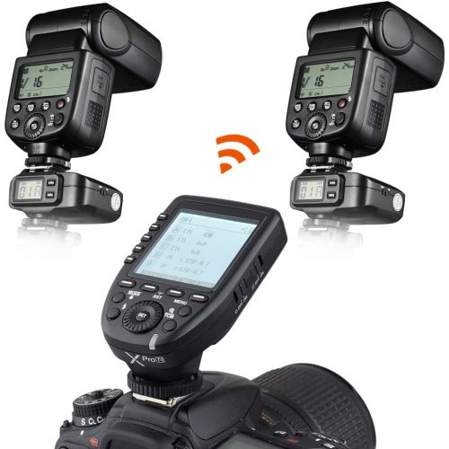  Godox Xpro-N 2.4G x System TTL Wireless Flash Trigger Transmitter & 2 x Godox X1R-N Controller Receiver Compatible for Nikon Flash