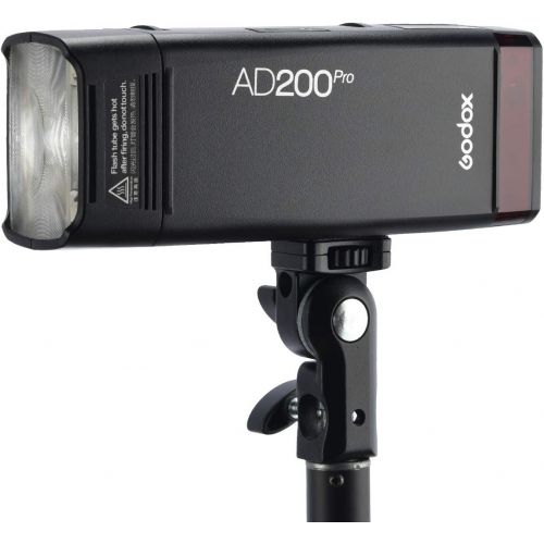  Godox AD200Pro Godox AD200 PRO Version, 200Ws 2.4G Flash Strobe, 1/8000 HSS, 500 Full Power Flashes, 0.01-1.8s Recycling, 2900mAh Battery, Bare Bulb/Speedlite Fresnel Flash Head, L