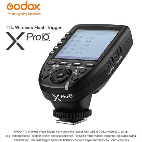  Godox Xpro-O TTL Wireless Flash Trigger 1/8000s HSS for Olympus Pen E-P5, E-PL5, E-PL6, E-PL7, E-PL8, Pen-F Digital Camera