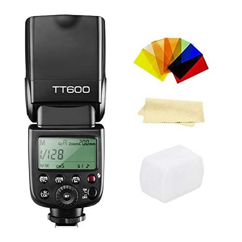  Godox TT600 GN60 2.4G 1/8000s Camera Flash Speedlite, 230 Full Power Flashes, 0.1-2.6s Recycle Time, Compatible for Canon, Nikon, Pentax, Olympus and Other DSLR Cameras with Standa