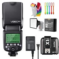 Godox V860II-O TTL GN60 2.4G High-Speed Sync 1/8000s Li-ion Battery Camera Flash Speedlite with X1T-O Wireless Trigger Transmitter Compatible for Olympus Panasonic & 15x17cm Softbo