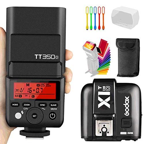  Godox TT350O TTL 2.4G GN36 High-Speed Sync 1/8000s Camera Flash Speedlite Speedlight with X1T-O Wireless Trigger Transmitter Compatible for Olympus Panasonic Cameras