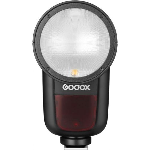  Godox V1-S TTL Flash Speedlite, 76Ws 2.4G High-Speed Sync 1/8000s 2600mAh Li-ion battery Round head Camera Speedlight with Godox AK-R1 Accessories Kit Compatible for Sony Cameras