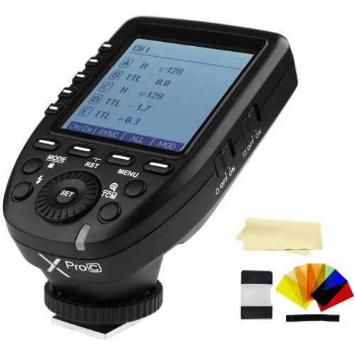  [아마존베스트]Godox XPro-C E-TTL 2.4G High-Speed Sync Wireless Flash Trigger Transmitter Compatible for Canon Cameras, 1/8000s,11 Customizable Functions,16 Groups and 32 Channels