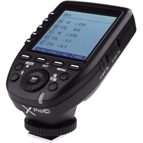  [아마존베스트]GODOX Xpro-C 1/8000s HSS TTL Wireless Flash Trigger 5 Dedicated Group Buttons 11 Customizable Functions for Canon EOS Hotshoe Camera Flash TT350C V350C TT685C V860 V850 AD200 AD400