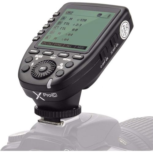  [아마존베스트]GODOX Xpro-C 1/8000s HSS TTL Wireless Flash Trigger 5 Dedicated Group Buttons 11 Customizable Functions for Canon EOS Hotshoe Camera Flash TT350C V350C TT685C V860 V850 AD200 AD400