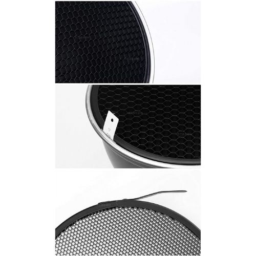  [아마존베스트]Godox 7/18cm Standard Reflector Diffuser with Honeycomb Grid 20/40/60 Degree for Bowens Mount Studio Light Strobe Flash