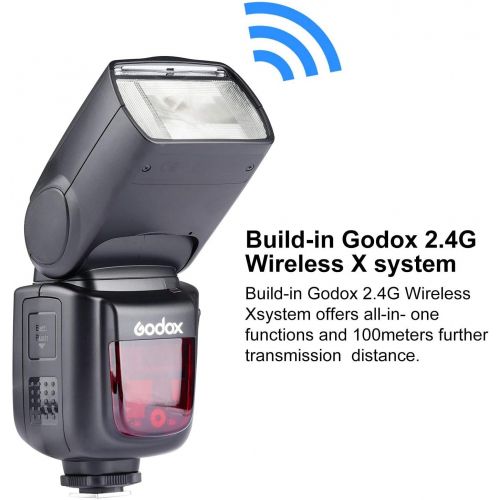  [아마존베스트]GODOX V860II-C Kit E-TTL High-Speed Sync 1/8000s 2.4G GN60 Li-ion Battery 1.5s Recycle Time Camera Flash Speedlite Light for Canon EOS Cameras with Color Filters & Diffuser (V860II