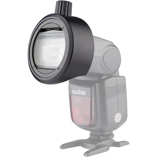 [아마존베스트]Godox S-R1 Adapter, Round Flash Head Magnetic Modifier Adapter for Godox V860II, V850II, TT685 and TT600 Series Flashes, Install AK-R1 Round Head Accessories to Achieve Creative Li